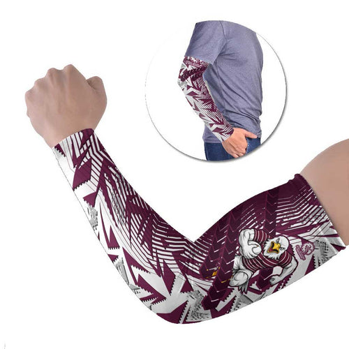Manly Warringah Sea Eagles Rugby Arm Sleeves Fierce Mascot Geometric Tribal Art