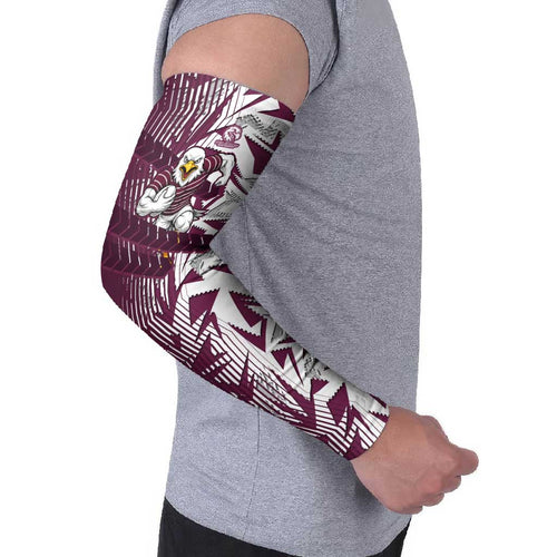 Manly Warringah Sea Eagles Rugby Arm Sleeves Fierce Mascot Geometric Tribal Art