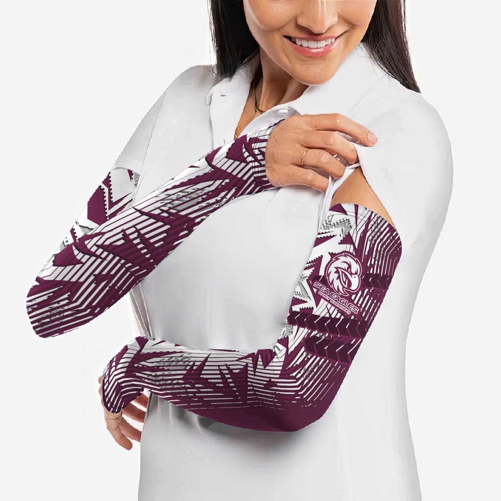 Manly Warringah Sea Eagles Rugby Arm Sleeves Fierce Mascot Geometric Tribal Art