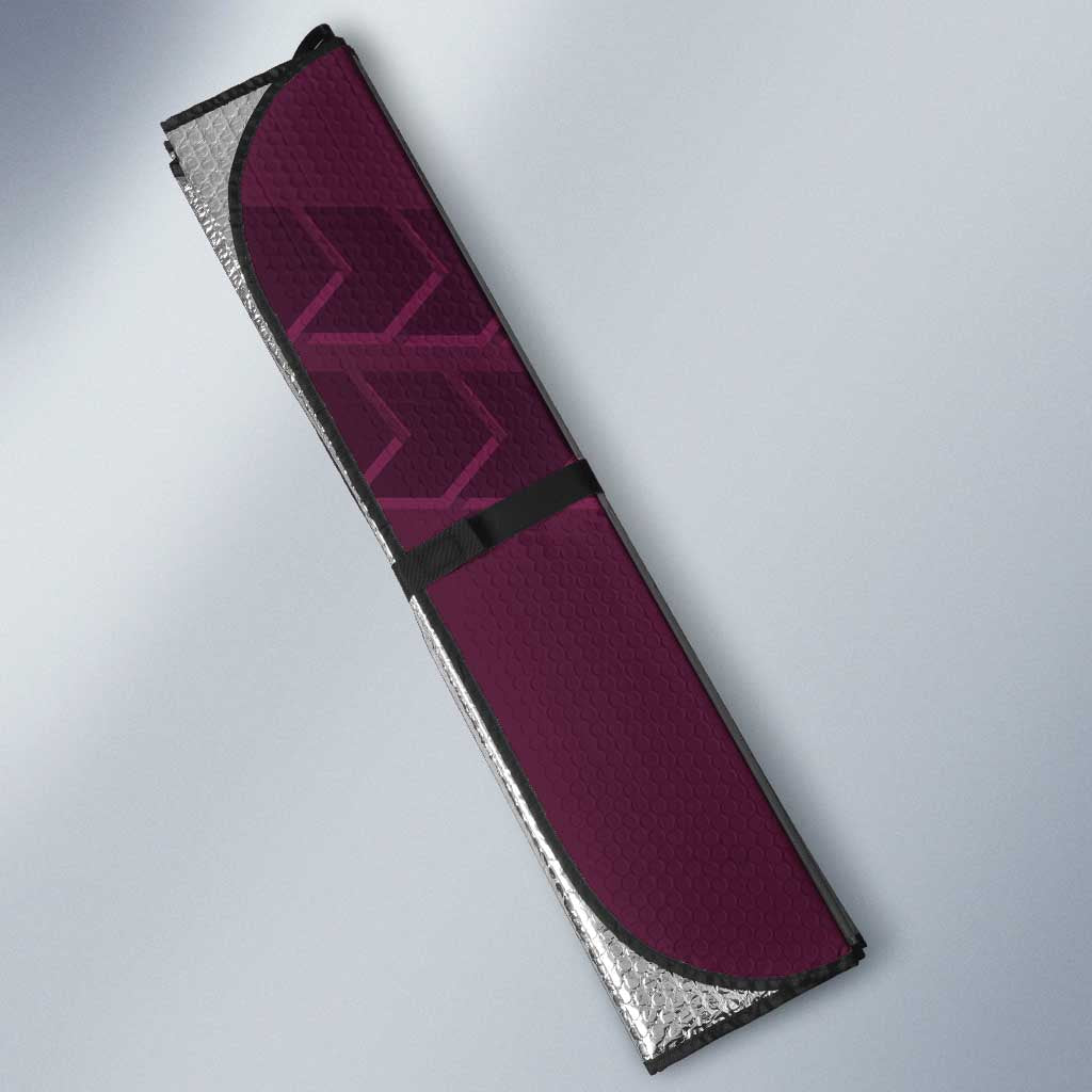 Manly Warringah Sea Eagles Rugby Auto Sun Shade Fierce Mascot Geometric Tribal Art