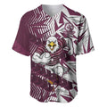 Manly Warringah Sea Eagles Rugby Baseball Jersey Fierce Mascot Geometric Tribal Art