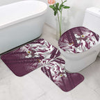 Manly Warringah Sea Eagles Rugby Bathroom Set Fierce Mascot Geometric Tribal Art