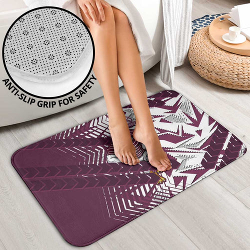 Manly Warringah Sea Eagles Rugby Bathroom Set Fierce Mascot Geometric Tribal Art