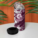 Manly Warringah Sea Eagles Rugby 4 in 1 Can Cooler Tumbler Fierce Mascot Geometric Tribal Art