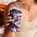 Manly Warringah Sea Eagles Rugby 4 in 1 Can Cooler Tumbler Fierce Mascot Geometric Tribal Art