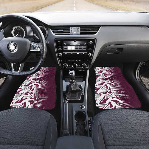 Manly Warringah Sea Eagles Rugby Car Mats Fierce Mascot Geometric Tribal Art