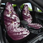 Manly Warringah Sea Eagles Rugby Car Seat Cover Fierce Mascot Geometric Tribal Art