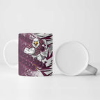 Manly Warringah Sea Eagles Rugby Ceramic Mug Fierce Mascot Geometric Tribal Art