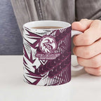 Manly Warringah Sea Eagles Rugby Ceramic Mug Fierce Mascot Geometric Tribal Art