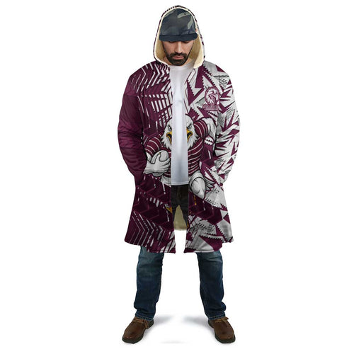 Manly Warringah Sea Eagles Rugby Cloak Fierce Mascot Geometric Tribal Art