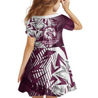 Manly Warringah Sea Eagles Rugby Family Matching Off Shoulder Maxi Dress and Hawaiian Shirt Fierce Mascot Geometric Tribal Art