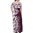Manly Warringah Sea Eagles Rugby Family Matching Off Shoulder Maxi Dress and Hawaiian Shirt Fierce Mascot Geometric Tribal Art