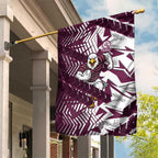 Manly Warringah Sea Eagles Rugby Garden Flag Fierce Mascot Geometric Tribal Art