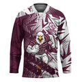 Manly Warringah Sea Eagles Rugby Hockey Jersey Fierce Mascot Geometric Tribal Art