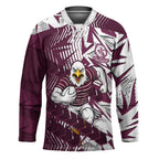Manly Warringah Sea Eagles Rugby Hockey Jersey Fierce Mascot Geometric Tribal Art