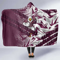 Manly Warringah Sea Eagles Rugby Hooded Blanket Fierce Mascot Geometric Tribal Art
