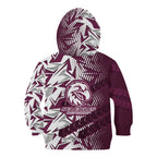 Manly Warringah Sea Eagles Rugby Kid Hoodie Fierce Mascot Geometric Tribal Art