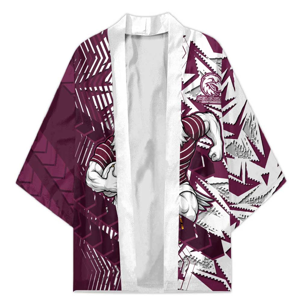 Manly Warringah Sea Eagles Rugby Kimono Fierce Mascot Geometric Tribal Art