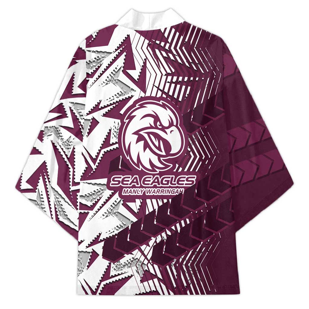 Manly Warringah Sea Eagles Rugby Kimono Fierce Mascot Geometric Tribal Art