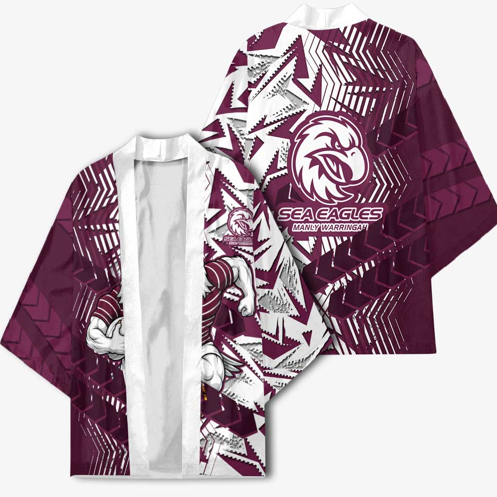 Manly Warringah Sea Eagles Rugby Kimono Fierce Mascot Geometric Tribal Art