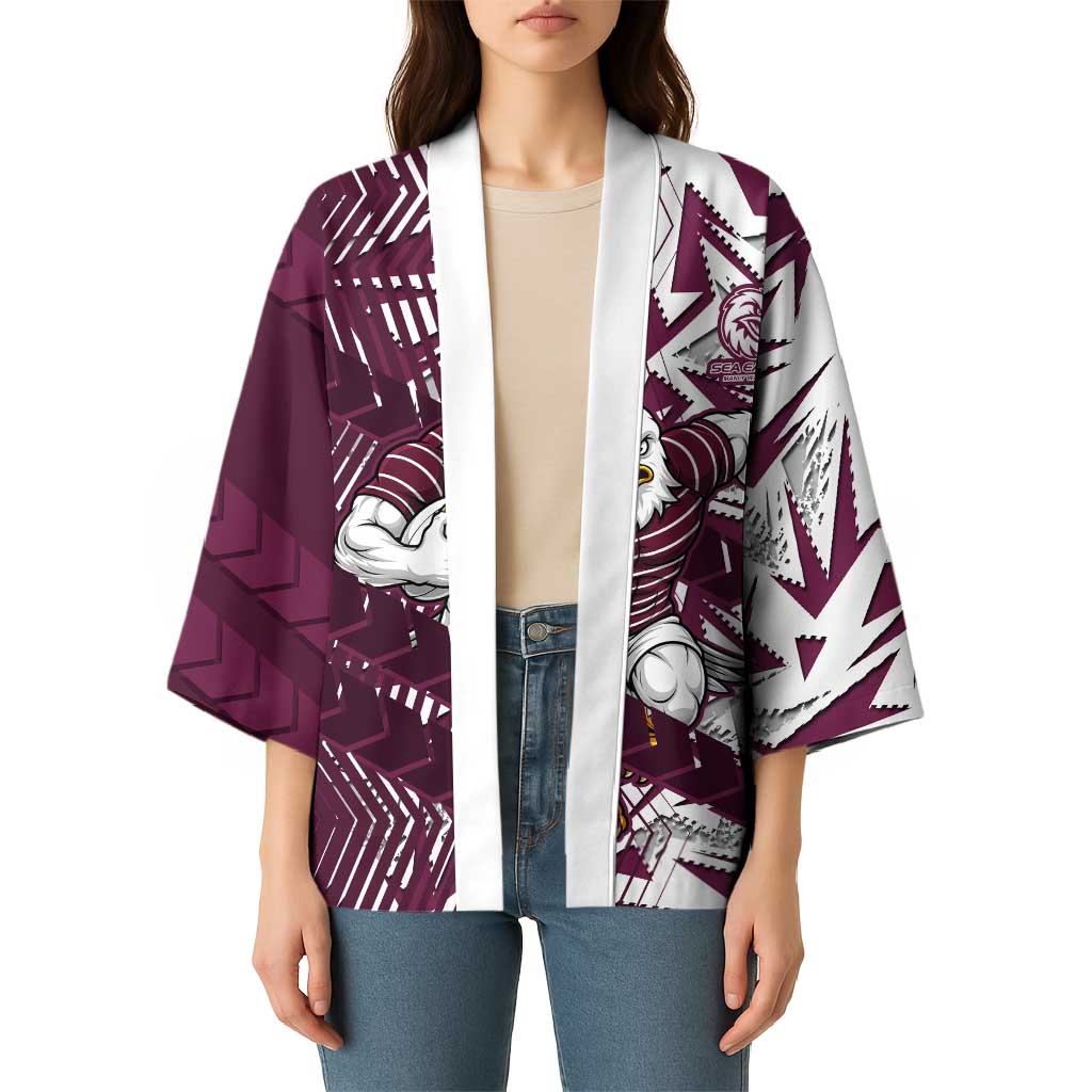Manly Warringah Sea Eagles Rugby Kimono Fierce Mascot Geometric Tribal Art