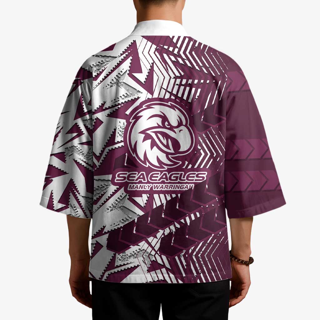 Manly Warringah Sea Eagles Rugby Kimono Fierce Mascot Geometric Tribal Art