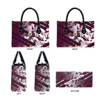 Manly Warringah Sea Eagles Rugby Leather Bag Fierce Mascot Geometric Tribal Art
