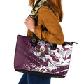 Manly Warringah Sea Eagles Rugby Leather Tote Bag Fierce Mascot Geometric Tribal Art