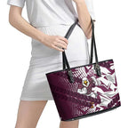 Manly Warringah Sea Eagles Rugby Leather Tote Bag Fierce Mascot Geometric Tribal Art