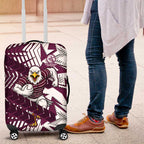 Manly Warringah Sea Eagles Rugby Luggage Cover Fierce Mascot Geometric Tribal Art