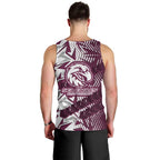 Manly Warringah Sea Eagles Rugby Men Tank Top Fierce Mascot Geometric Tribal Art