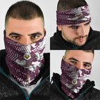 Manly Warringah Sea Eagles Rugby Neck Gaiter Fierce Mascot Geometric Tribal Art