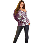 Manly Warringah Sea Eagles Rugby Off Shoulder Sweater Fierce Mascot Geometric Tribal Art