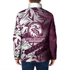 Manly Warringah Sea Eagles Rugby Padded Jacket Fierce Mascot Geometric Tribal Art