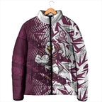 Manly Warringah Sea Eagles Rugby Padded Jacket Fierce Mascot Geometric Tribal Art