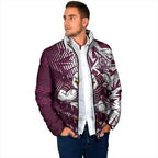 Manly Warringah Sea Eagles Rugby Padded Jacket Fierce Mascot Geometric Tribal Art