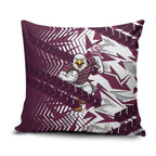 Manly Warringah Sea Eagles Rugby Pillow Cover Fierce Mascot Geometric Tribal Art