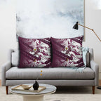 Manly Warringah Sea Eagles Rugby Pillow Cover Fierce Mascot Geometric Tribal Art