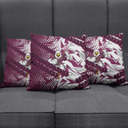 Manly Warringah Sea Eagles Rugby Pillow Cover Fierce Mascot Geometric Tribal Art