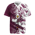 Manly Warringah Sea Eagles Rugby Rugby Jersey Fierce Mascot Geometric Tribal Art