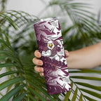 Manly Warringah Sea Eagles Rugby Skinny Tumbler Fierce Mascot Geometric Tribal Art