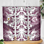 Manly Warringah Sea Eagles Rugby Skinny Tumbler Fierce Mascot Geometric Tribal Art