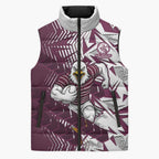 Manly Warringah Sea Eagles Rugby Sleeveless Puffer Jacket Fierce Mascot Geometric Tribal Art