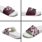 Manly Warringah Sea Eagles Rugby Slide Sandals Fierce Mascot Geometric Tribal Art