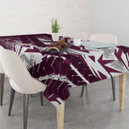 Manly Warringah Sea Eagles Rugby Tablecloth Fierce Mascot Geometric Tribal Art