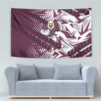 Manly Warringah Sea Eagles Rugby Tapestry Fierce Mascot Geometric Tribal Art