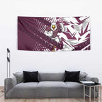 Manly Warringah Sea Eagles Rugby Tapestry Fierce Mascot Geometric Tribal Art