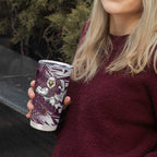 Manly Warringah Sea Eagles Rugby Tumbler Cup Fierce Mascot Geometric Tribal Art