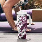 Manly Warringah Sea Eagles Rugby Tumbler With Handle Fierce Mascot Geometric Tribal Art