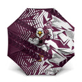 Manly Warringah Sea Eagles Rugby Umbrella Fierce Mascot Geometric Tribal Art